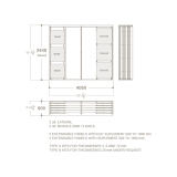 Expositor para azulejos Composition 119 plano 5 carriles