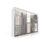 Expositor para azulejos Composición 120 7 luz blanco lateral