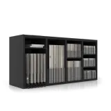 Expositor de azulejos Composition 126 negro frontal
