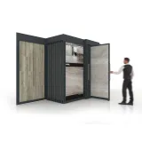 Mueble expositor Composition 138 Antracita
