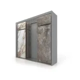 Expositor de azulejos multiformato Composición 149 5 luz plata sx