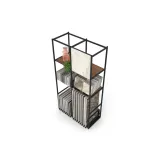 Ceramoteca Composición 155 madera old oak negro aerea