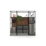 Ceramoteca Composición 157 madera old oak negro frontal