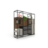 Ceramoteca Composición 157 madera old oak negro lateral