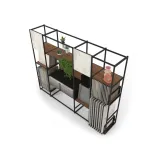 Ceramoteca Composición 158 madera old oak negro aerea