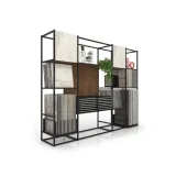 Ceramoteca Composición 158 madera old oak negro lateral