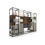 Ceramoteca Composición 159 madera old oak negro lateral