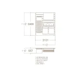 Panel para exponer azulejos Composición 172 plano