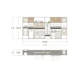 Expositor para accesorios de baño Composición 180 one face plano