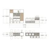  Expositor para baño Composición 181 double face plano