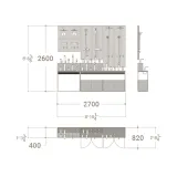 Expositores para grifería de baño Composición 182 plano