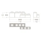 Expositor para sanitarios Composición 186 plano