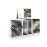 Cajonera digital para exponer azulejos Composición 190 blanco abierto derecha