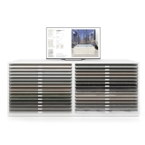Cajonera digital para exponer azulejos Composición 192 balnco cerrado