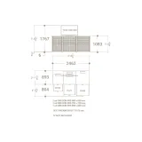 Cajonera digital para exponer azulejos Composición 193 plano