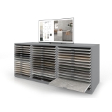 Cajonera digital para exponer azulejos Composición 193 plata derecha