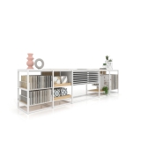 Ceramoteca Composición 194 madera vicenza blanco lateral