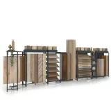 Expositor para exponer madera Composición 197 antracita lateral