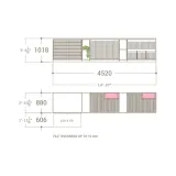 Composición 208 mesa técnica para azulejos plano