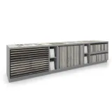 Composición 208 mesa técnica para azulejos lateral plata