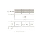 Cajoneras para exponer azulejos Composición 214 plano