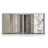 Expositor multiformato para azulejos Composición 221 5 blanco frontal