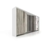 Expositor multiformato para azulejos Composición 221 5 blanco lateral 