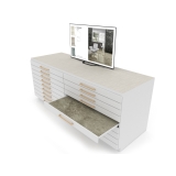 Expositor digital para cerámica Composición 223 blanco abierto