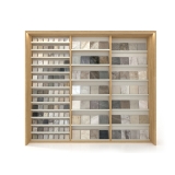 Expositor azulejos para tiendas Composición 224 madera frontal