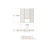 Expositores para cerámica Composición 225 plano