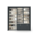 Mueble expositor de cerámica Composición 226 antracita frontal