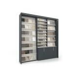 Mueble expositor de cerámica Composición 226 antracita lateral
