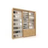 Mueble expositor de cerámica Composición 226 madera lateral