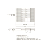 Ceramoteca modular para pequeño formato Composición 227 plano