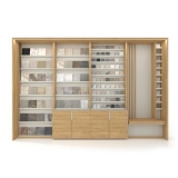 Expositor de azulejos con banco composición 229 madera frontal