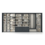 Mueble para tienda de cerámica Composición 231 antracita frontal