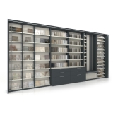 Mueble para tienda de cerámica Composición 231 antracita lateral