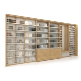 Mueble para tienda de cerámica Composición 231 madera lateral