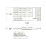 Mueble para tienda de cerámica Composición 231 madera plano