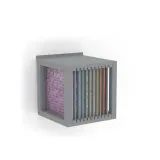 Accesorio expositor de azulejos Cubo Mosaico plata