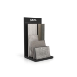 Expositor de azulejos para exterior Cuna Outdoor Multiformato negro lateral
