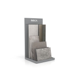 Expositor de azulejos para exterior Cuna Outdoor Multiformato plata lateral
