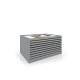 Expositor cerámico tipo cajonera Danubio panel plata frontal