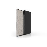 Expositor de azulejos multiformato Denver Polivalente negro 10 paneles lateral