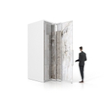 Expositor para azulejos multiformato Denver Polivalente Blanco 16 abierto