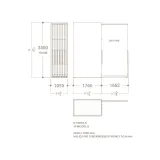 Expositor corredero para azulejos de gran formato Denver 3200/18 Plano