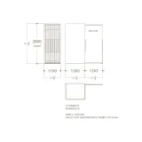 Expositor corredero para azulejos de gran formato Denver 2600/20 Plano