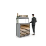 drawer cabinet displaying for parquet 