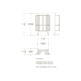 Expositor de azulejos Epsilon A3 plano