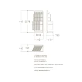 Expositor de pared para azulejos File A1 plano